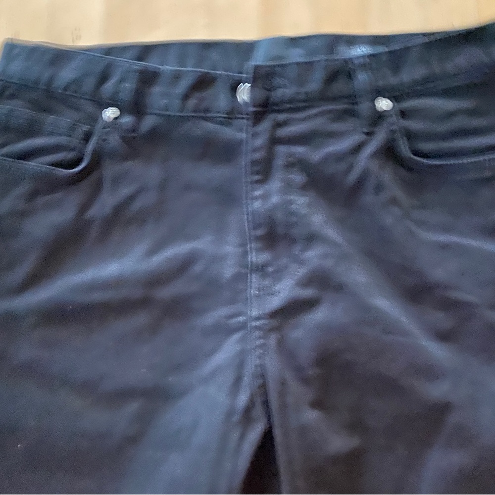 Men’s H&M slim skinny black five pocket jeans stretch cotton size 32 x 32 EUC - Picture 2 of 4